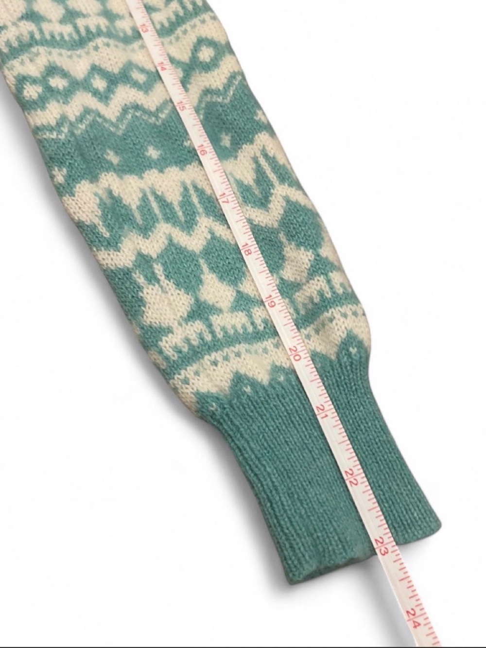 Rare Vineyard Vines 100% Cashmere Turtleneck Sweater 2013 Fair Isle Size M - Picture 4 of 7